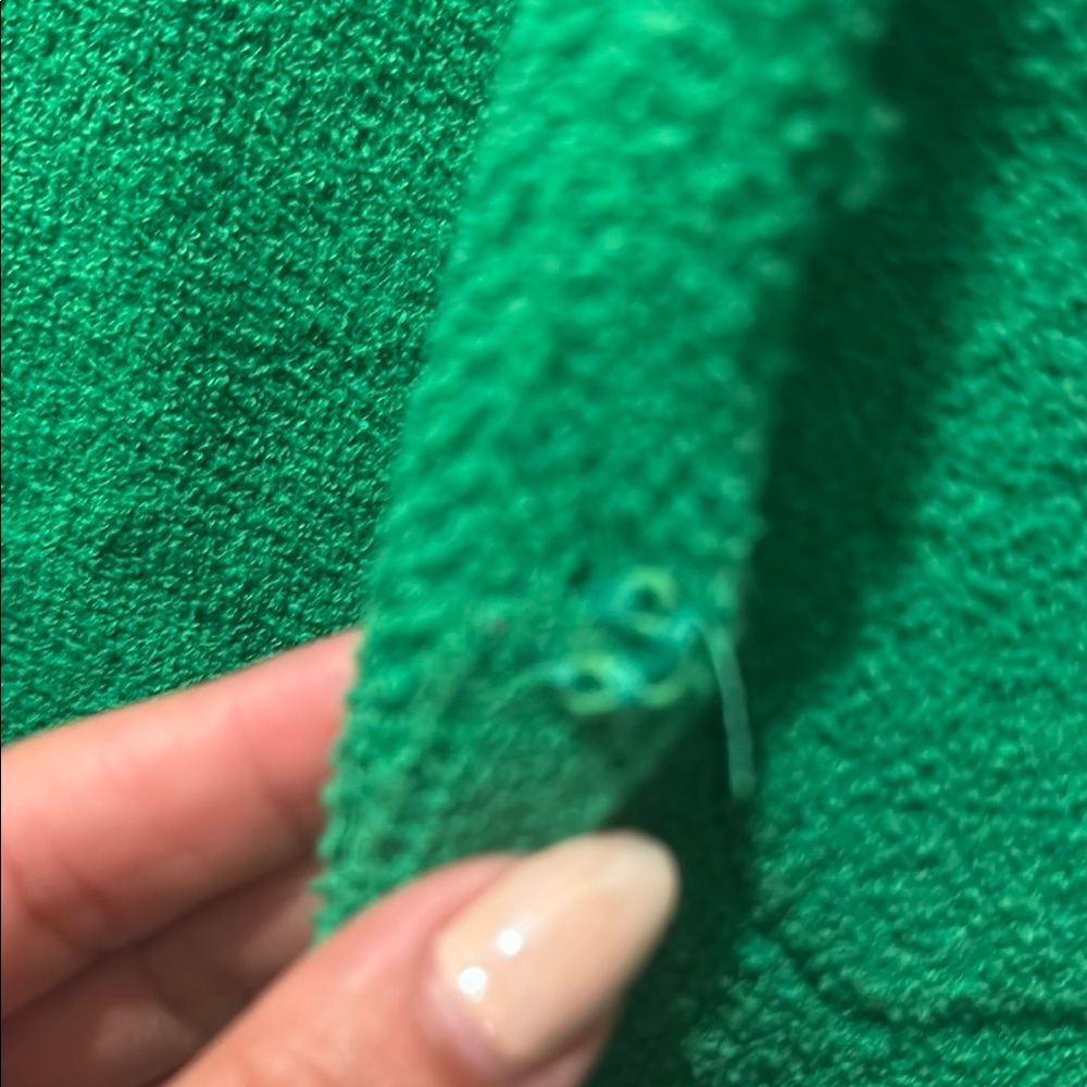 J. Crew Green Cropped Knit Cardigan with Gold Buttons - Picture 5 of 10
